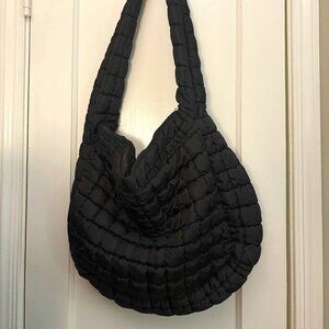 Large Quilted Puffer Tote Bag